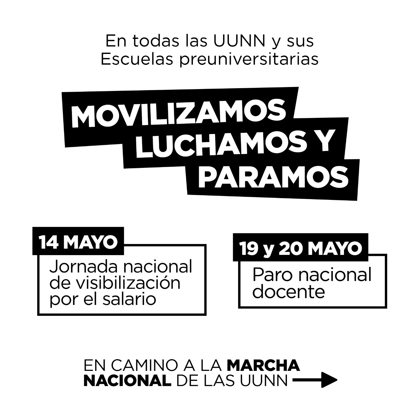 Movilizamos luchamos y paramos