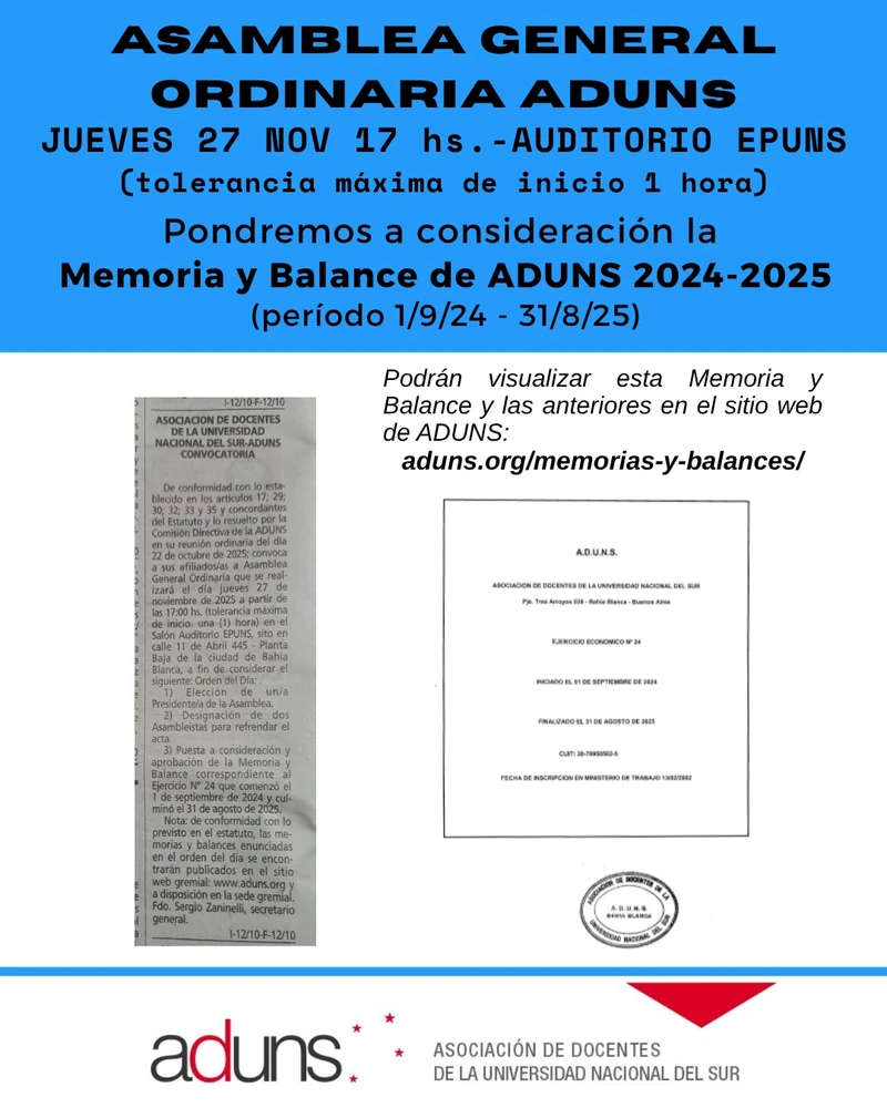 Asamblea General Ordinaria