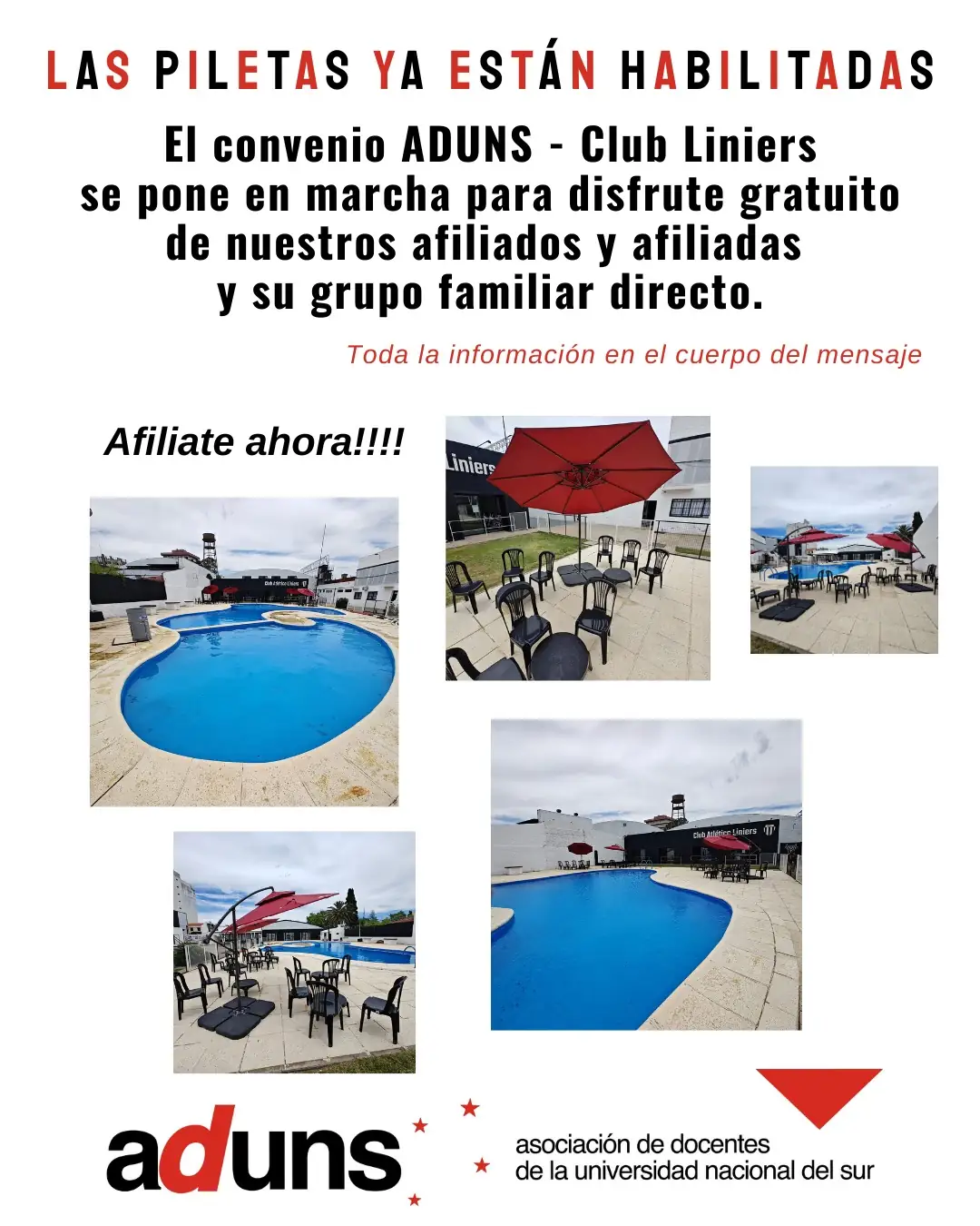 Las piletas ya están habilitadas