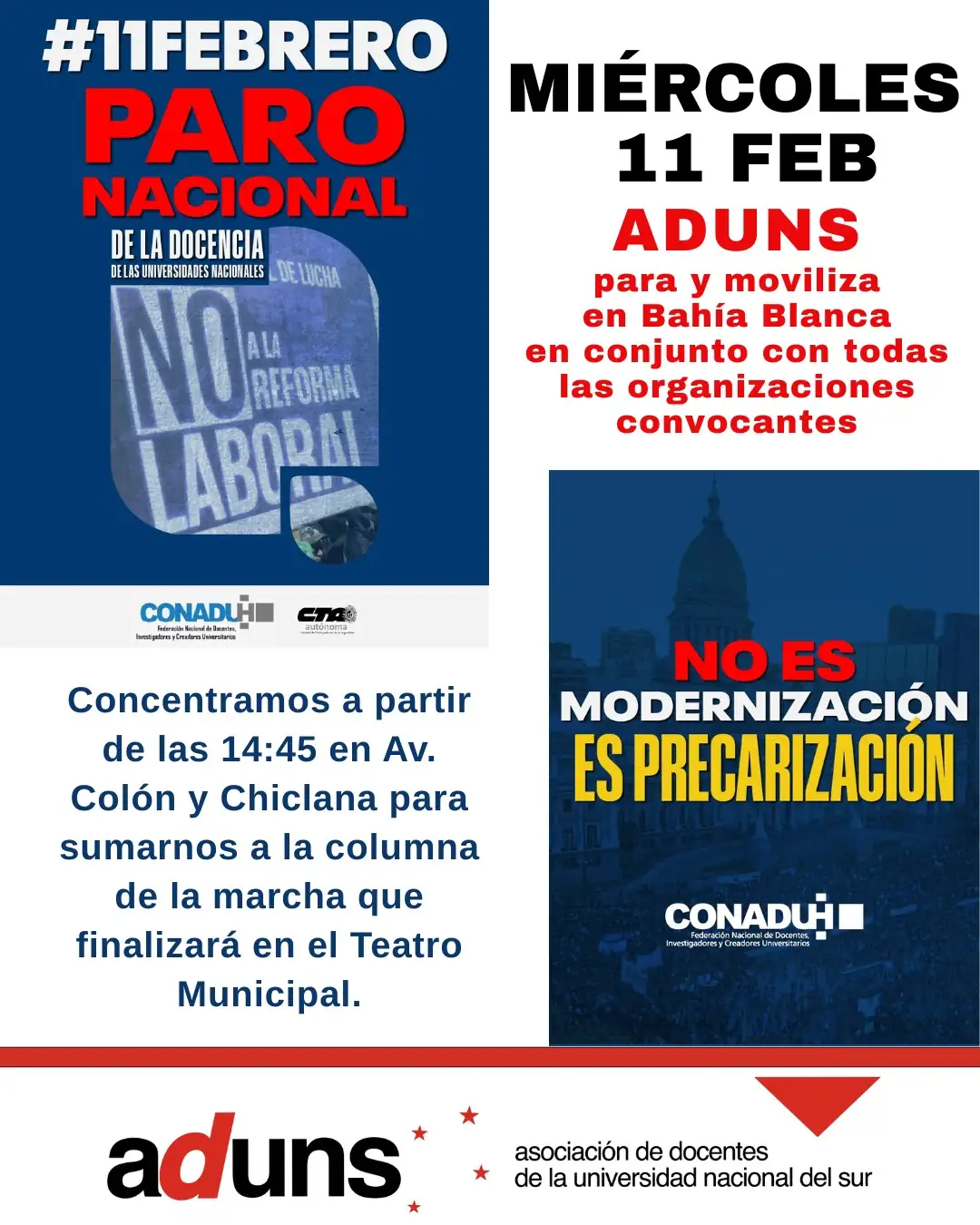 PARO y MOVILIZACIÓN en BAHÍA BLANCA