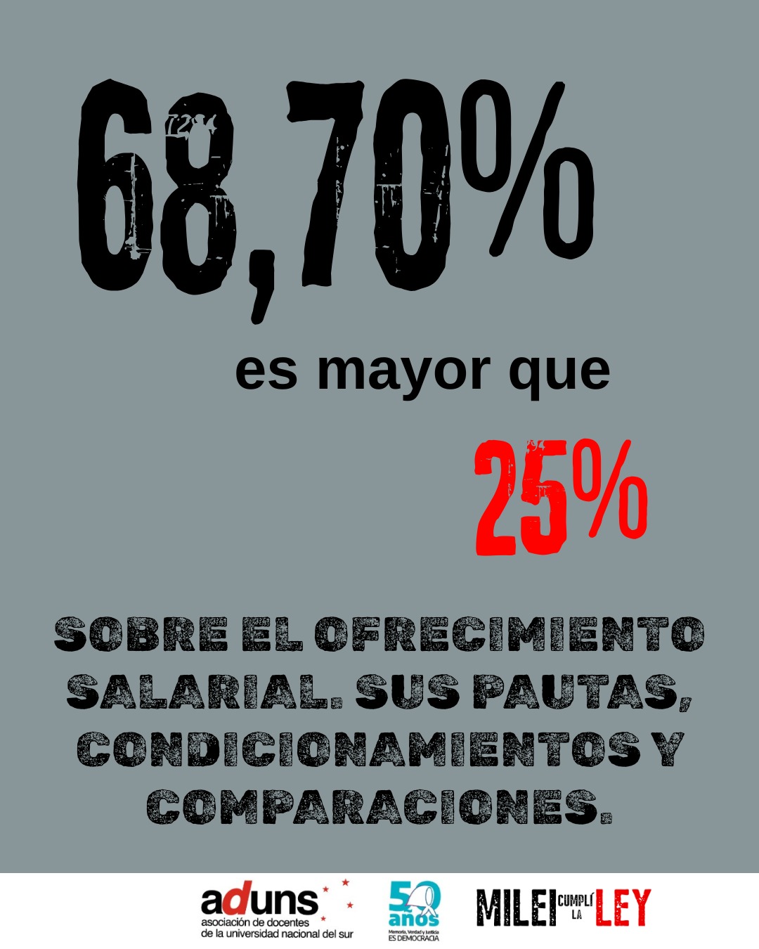 SOBRE EL OFRECIMIENTO SALARIAL. SUS PAUTAS, CONDICIONAMIENTOS Y COMPARACIONES.