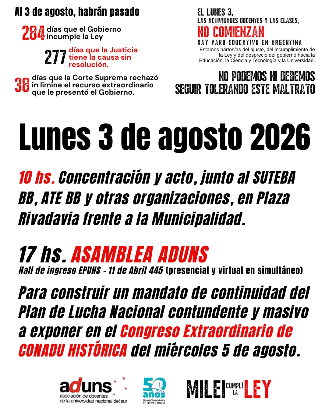 El lunes 3, las actividades docentes y las clases, no comienzan. HAY PARO EDUCATIVO EN ARGENTINA.